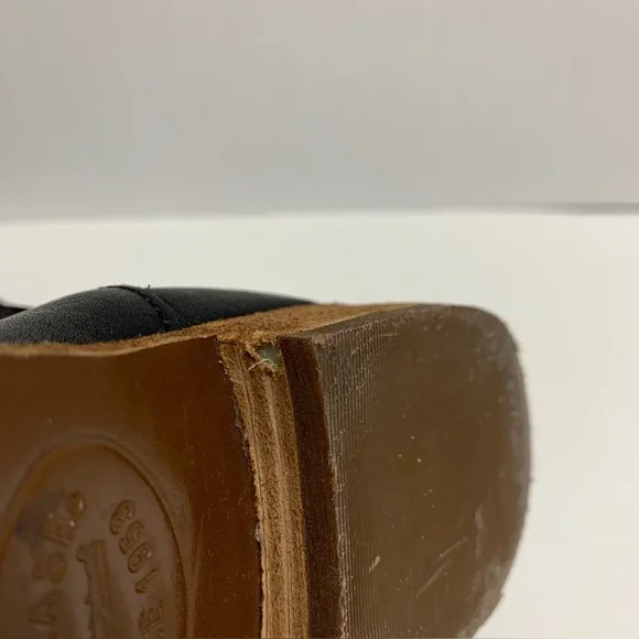 Kork Ease Black Suede Leather Knee High Riding Boots Buckle Zip Women's Sz 6.5M - Picture 14 of 16